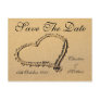 Beach Heart - Sand Save The Date Post Card
