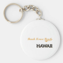 Beach House Beach Hawaii Classic Keychain
