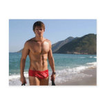 Beach Hunk postcards