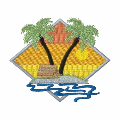 Beach Hut by ZazzleEmbroidery