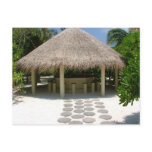 Beach Hut Post Card