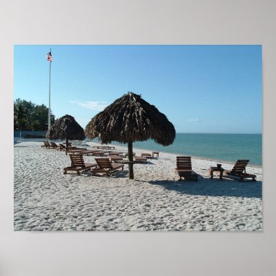 Beach Hut Poster by haylienastajjia