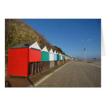 Beach huts card