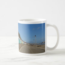Beach huts coffee mug