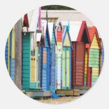 Beach Huts Melbourne Sticker