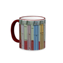Beach huts mug