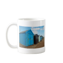 beach huts mug