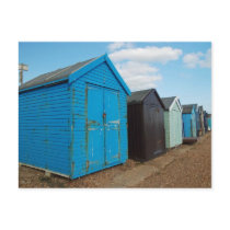 beach huts post cards