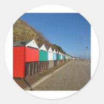 Beach huts stickers
