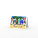 Beach Huts 'Thank You' Notecard
