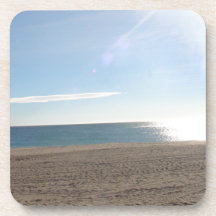 Beach in Almeria Spain Drink Coaster