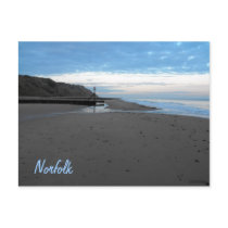 Beach in Mundesley, Norfolk by Alexandra Cook Postcards