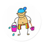 Beach Kid stickers