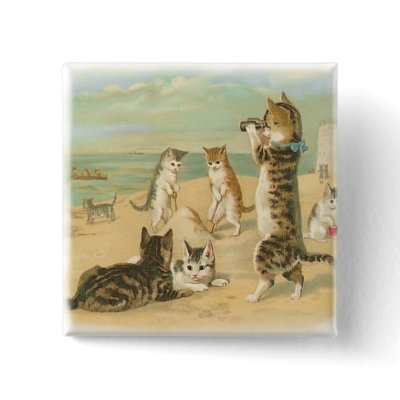 Beach Kittens Pin by Kat_Kapers