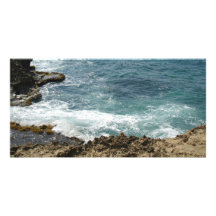 Beach Meets Ocean Personalized Photo Card
