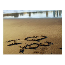 Beach Message Postcard
