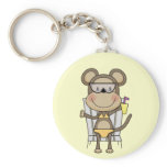 Beach Monkey Cool Drink T-shirts and Gifts Keychains