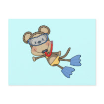 Beach Monkey Snorkelling Tshirts and Gifts
