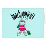 Beach Monkey Tshirts and Gifts Greeting Cards