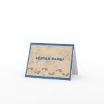 Beach Monogram notecard