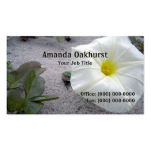 Beach Morning Glory Business Card Templates