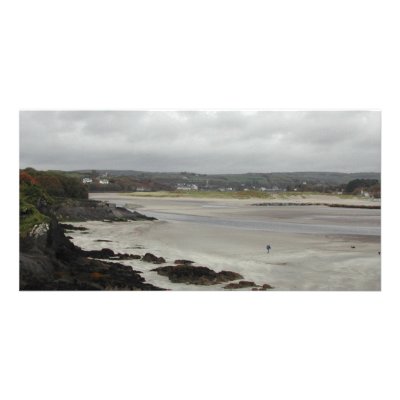 Beach near Rosscarbery Bay, Ireland. Photo Card Template by PsyborgAli