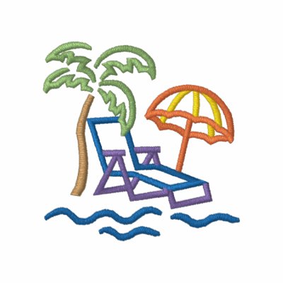 Beach Outline by ZazzleEmbroidery