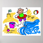 Beach Paddle Poster