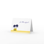 Beach Palm Tree Thank You Card