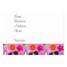 Beach Party Flip Flops Sunglasses Beachball Purple Business Cards