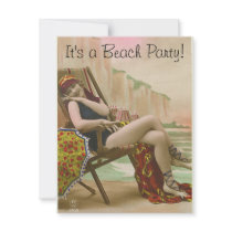 Beach Party Custom Invitation