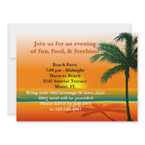 Beach Party Invitation