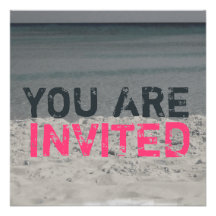 Beach Party Invitation