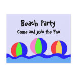 Beach Party Invitation