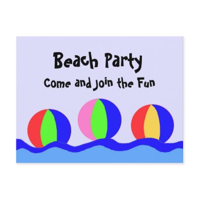 Beach Party Invitation by seashell2