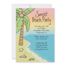 Beach Party Invitations