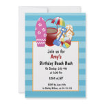 Beach Party Invitations
