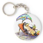 beach penguin keychains