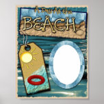 Beach Photo Frame  8 x 10 posters