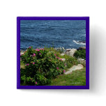 Beach Plum Sea Roses Pin