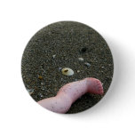 Beach pollution broken doll leg on sand pins