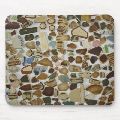 beach pottery mouse mats by stefmck
