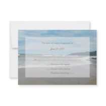 Beach RSVP Wedding Invitation
