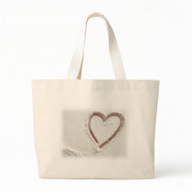 Beach Sand  Valentine Tote Bag