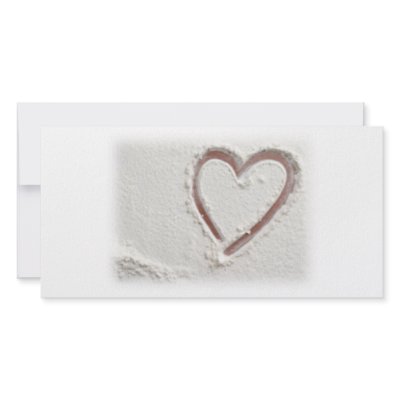 Beach Sand  Valentine Photo Greeting Card by Incatneato