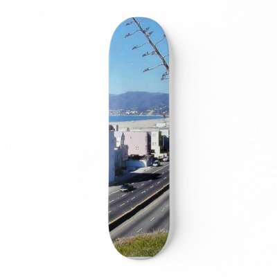 Beach Santa Monica Ocean Skate Board Deck by lifesphere