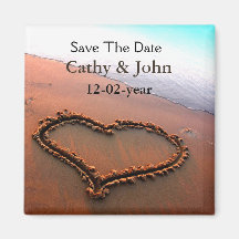 beach Save the date magnet