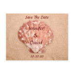 Beach Save the Date Sea Shell Postcard