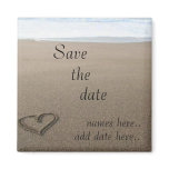 Beach save the dates magnets