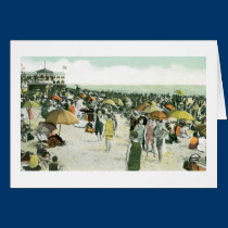 Beach Scene, Asbury Park, NJ cards